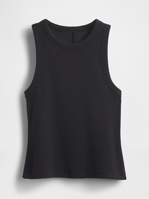 Image number 5 showing, Heavyweight Rib Halter Tank Top