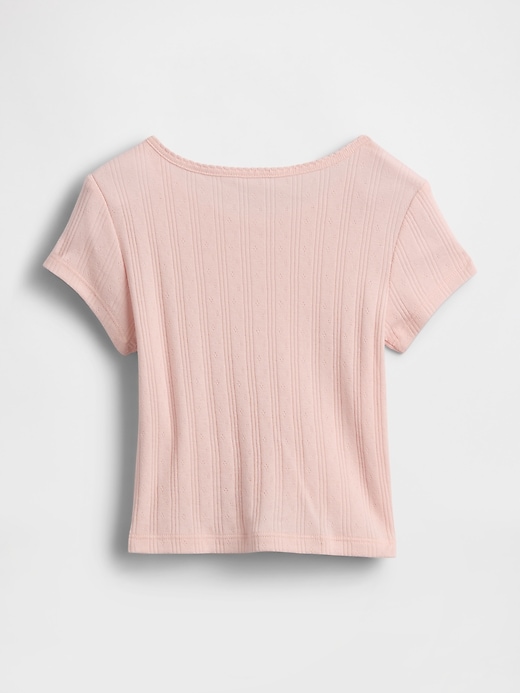 Image number 2 showing, Baby & Toddler Pointelle Rib T-Shirt