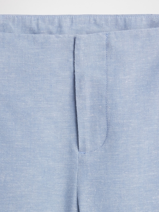 Image number 7 showing, Low Rise Linen-Blend Flare Pants