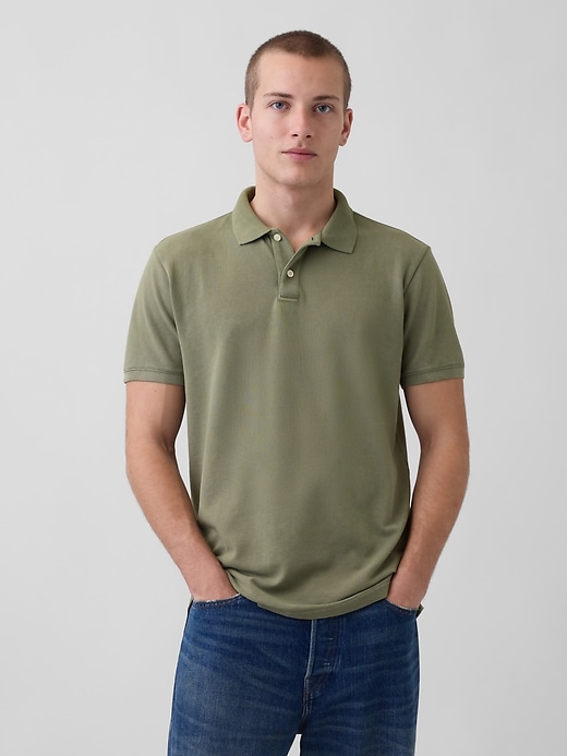 Image number 1 showing, Pique Polo Shirt