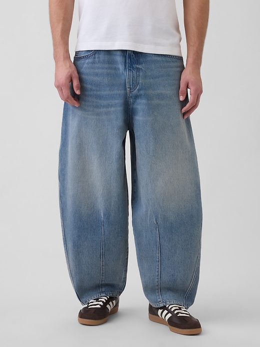 Image number 2 showing, Seamed Extra Baggy Jeans