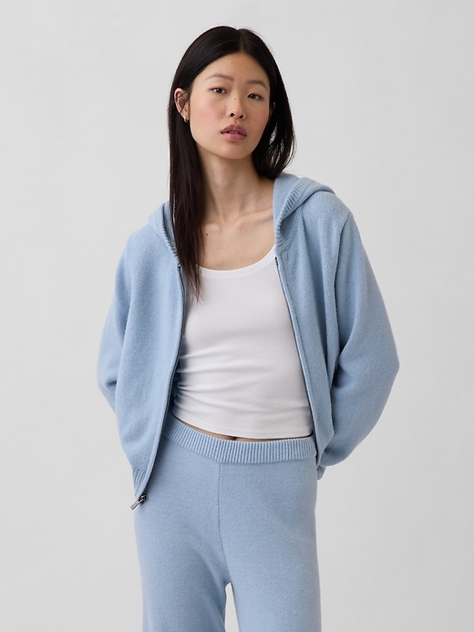 Image number 1 showing, CashSoft Sweater Zip Hoodie