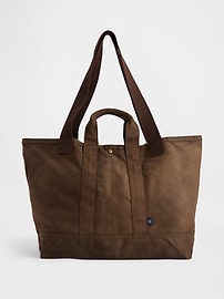 Image number 1 showing, Waxed Canvas Tote Bag