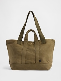 Image number 1 showing, Waxed Canvas Tote Bag