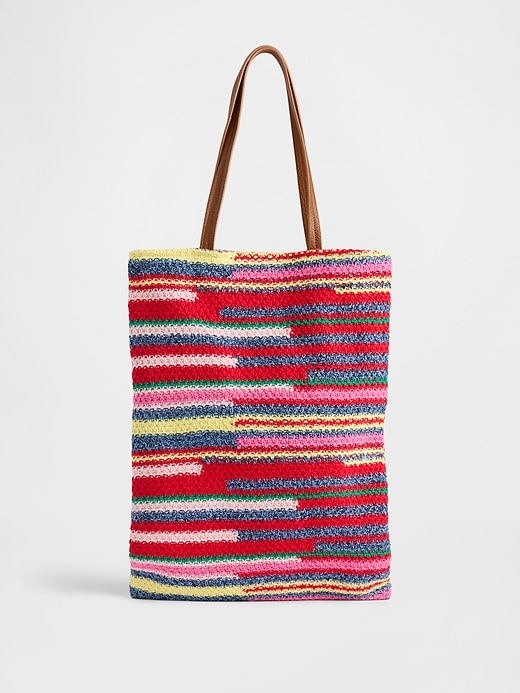 Image number 1 showing, Crochet Tote Bag