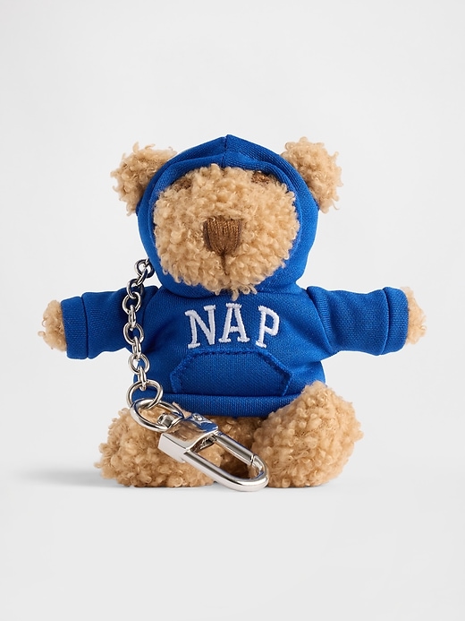Image number 1 showing, Brannan Bear Nap Hoodie Keychain Charm