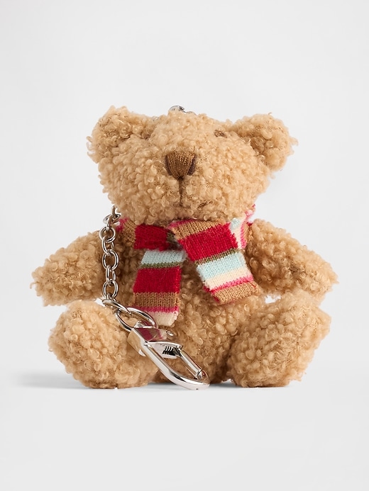 Image number 1 showing, Brannan Bear Scarf Keychain Charm