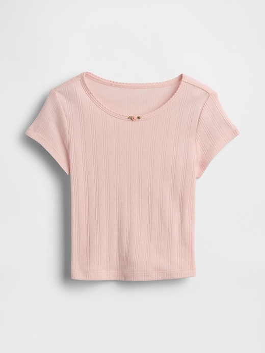 Image number 1 showing, Baby & Toddler Pointelle Rib T-Shirt