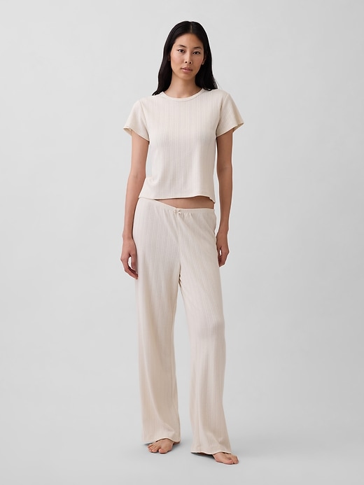 Image number 1 showing, Pointelle PJ Pants