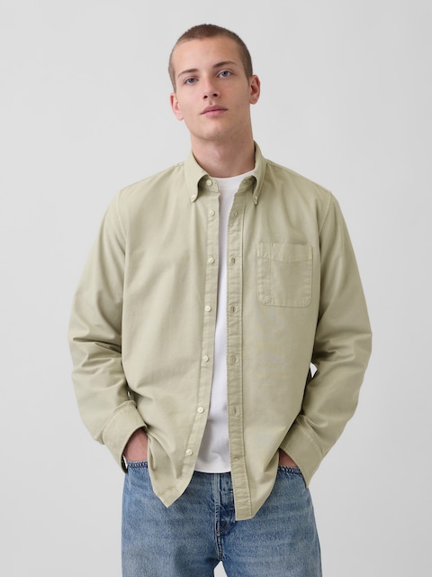 Plaid Oxford Button-Down Shirt