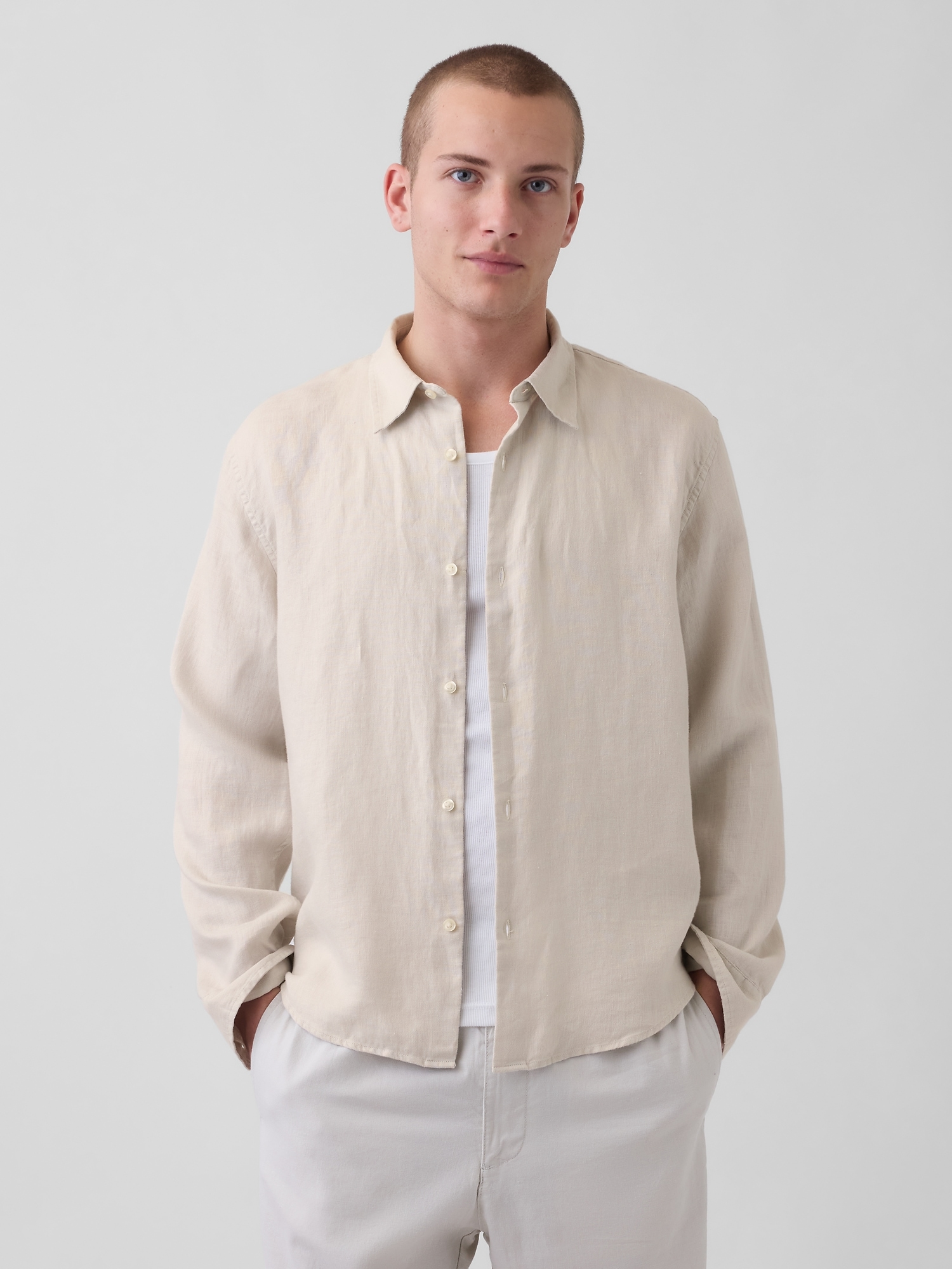 100% Linen Relaxed Shirt