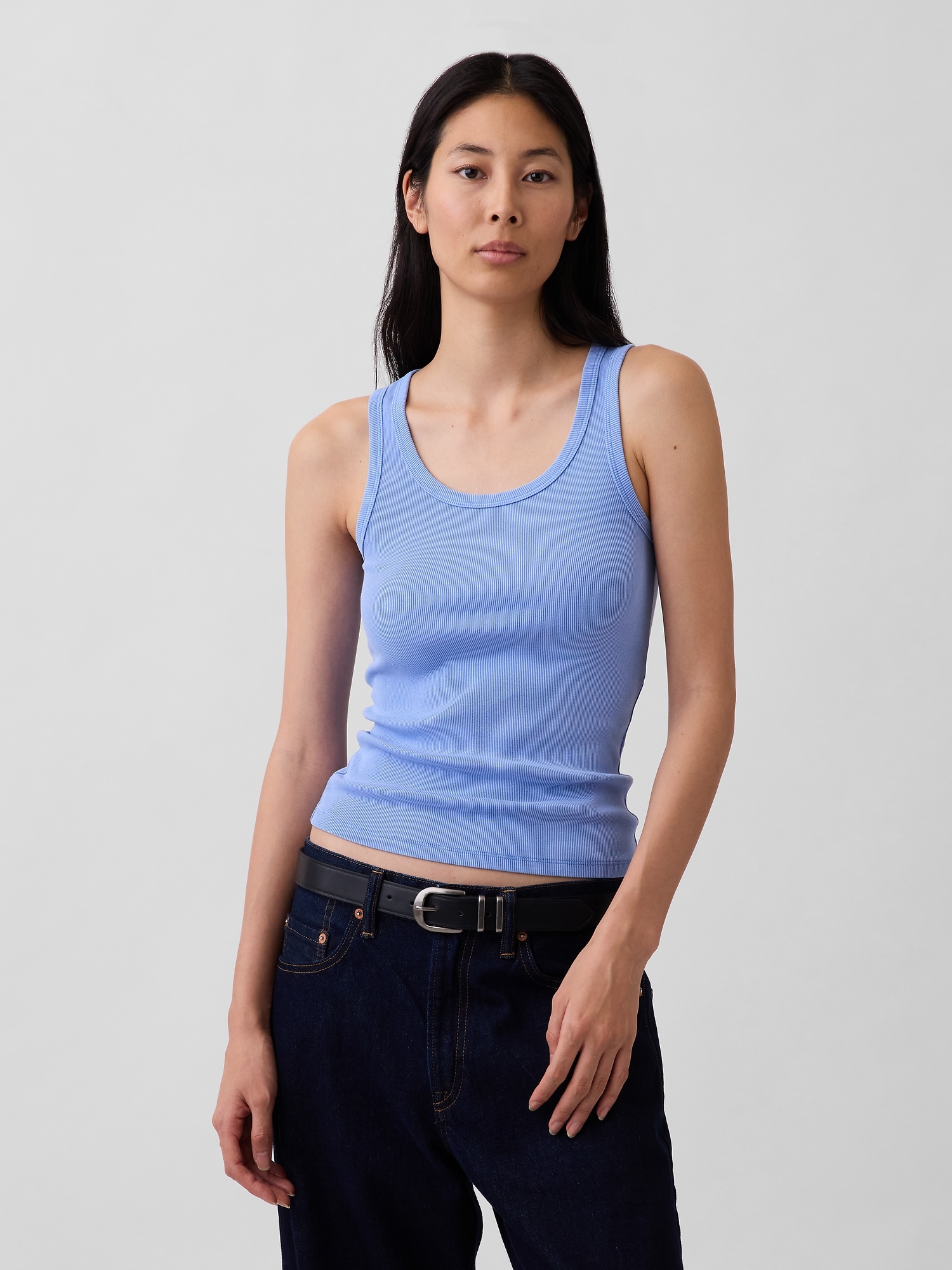 Rib Scoop Tank Top