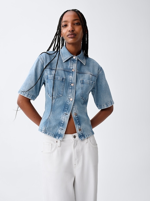 Image number 6 showing, UltraSoft Denim Pocket Shirt