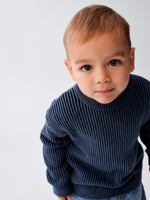Image number 3 showing, Baby & Toddler Shaker-Stitch Sweater