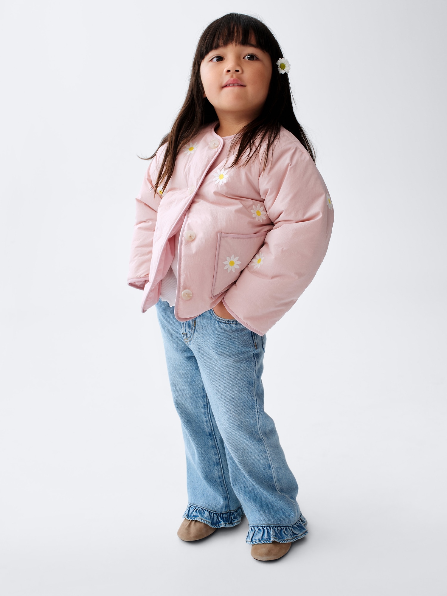 Детские джинсы Gap Baby & Toddler Butterfly Stride Jeans — фото 5