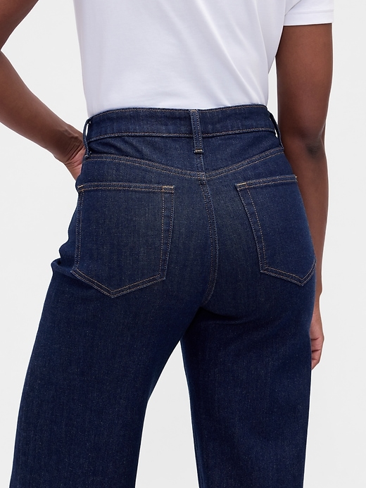 Image number 6 showing, Curvy High Rise Stride Wide-Leg Jeans