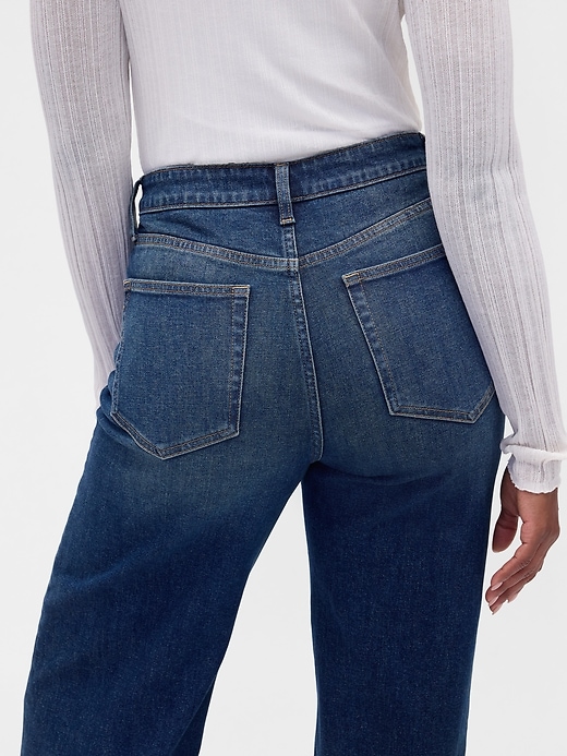 Image number 6 showing, Curvy High Rise Stride Wide-Leg Jeans