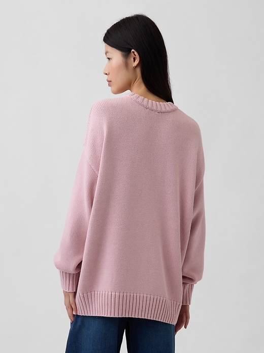 Image number 3 showing, 100% Cotton Oversized Sweater