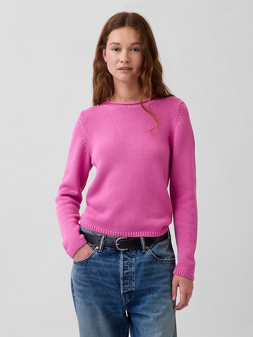Image number 1 showing, 100% Cotton Rollneck Sweater