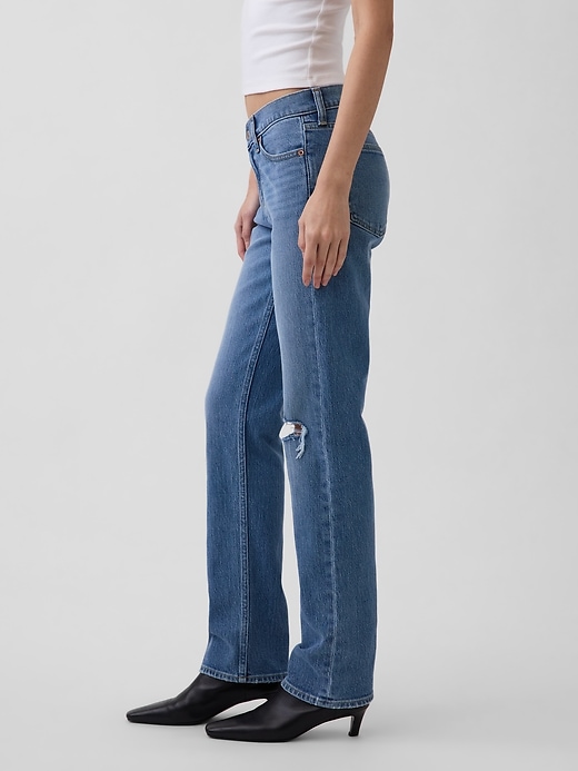 Image number 3 showing, Low Rise '90s Slim Straight Jeans