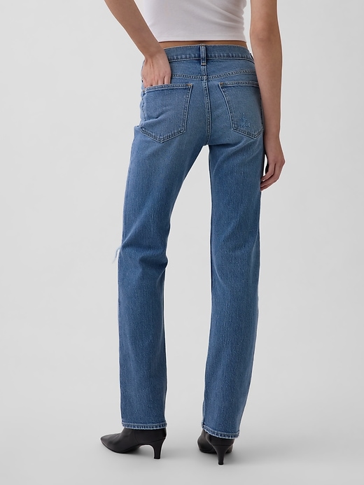 Image number 4 showing, Low Rise '90s Slim Straight Jeans