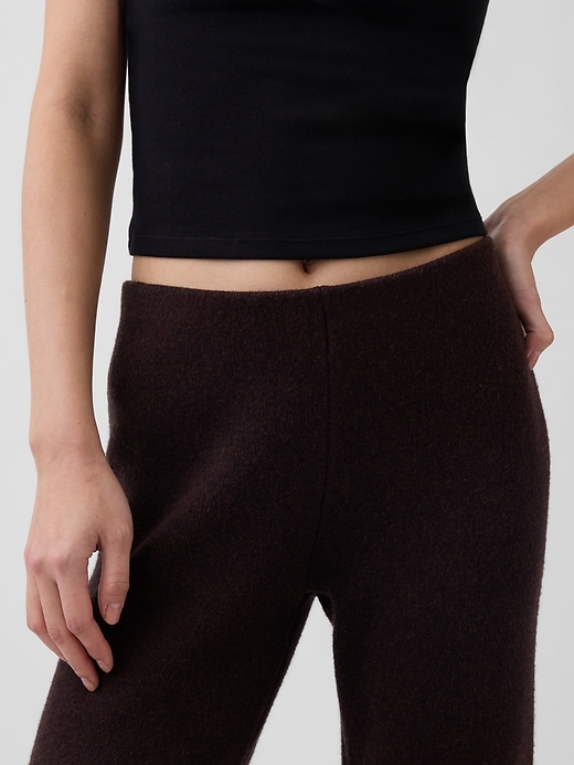 Image number 5 showing, Low Rise Cotton-Blend Boot Sweater Pants