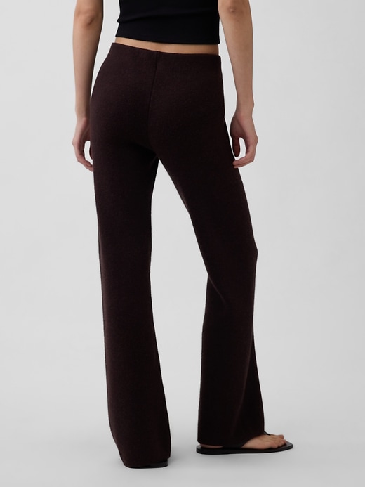 Image number 4 showing, Low Rise Cotton-Blend Boot Sweater Pants