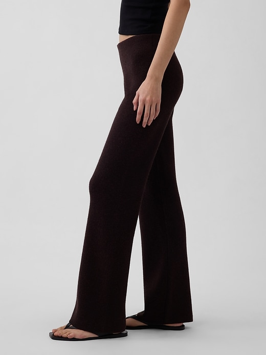 Image number 3 showing, Low Rise Cotton-Blend Boot Sweater Pants