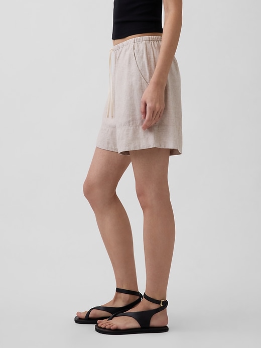 Image number 3 showing, Linen-Blend Easy Shorts