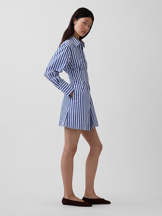 Image number 3 showing, Pleated Mini Shirtdress