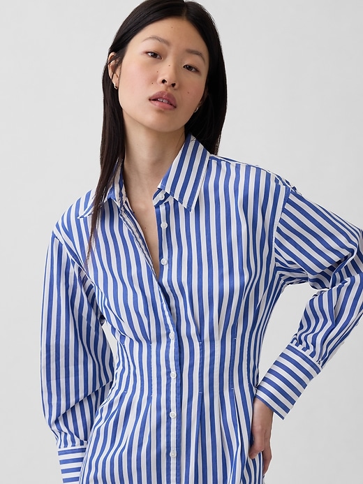 Image number 4 showing, Pleated Mini Shirtdress