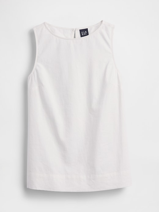 Image number 6 showing, Linen-Blend Shell Tank Top