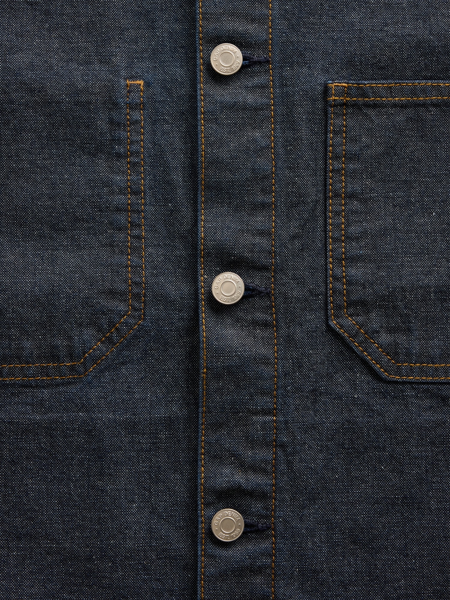 Canvas Denim Relaxed Shirt Jacket