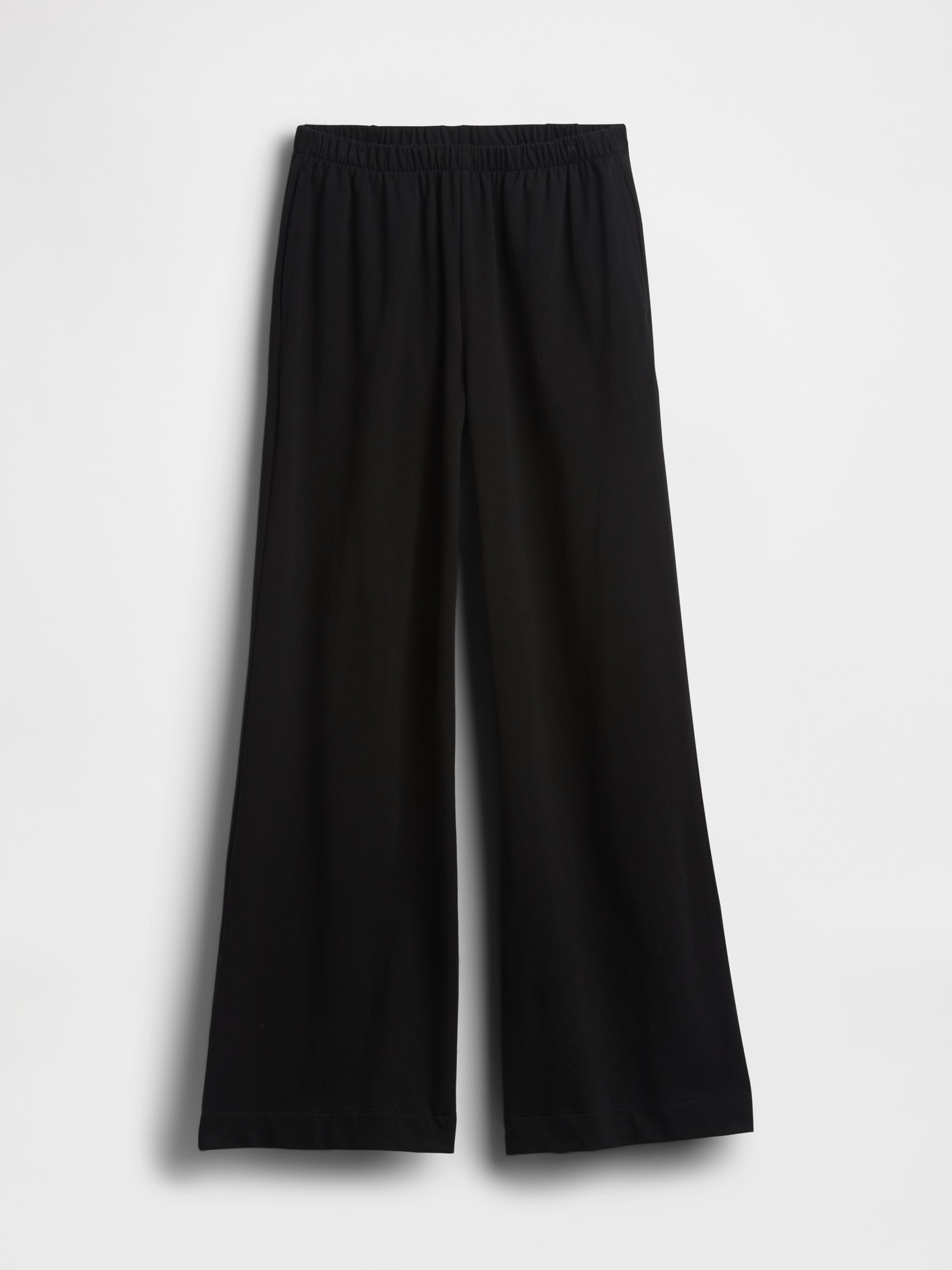 Женские брюки Gap Knit Wide-Leg, цвет: Чёрный — фото 5