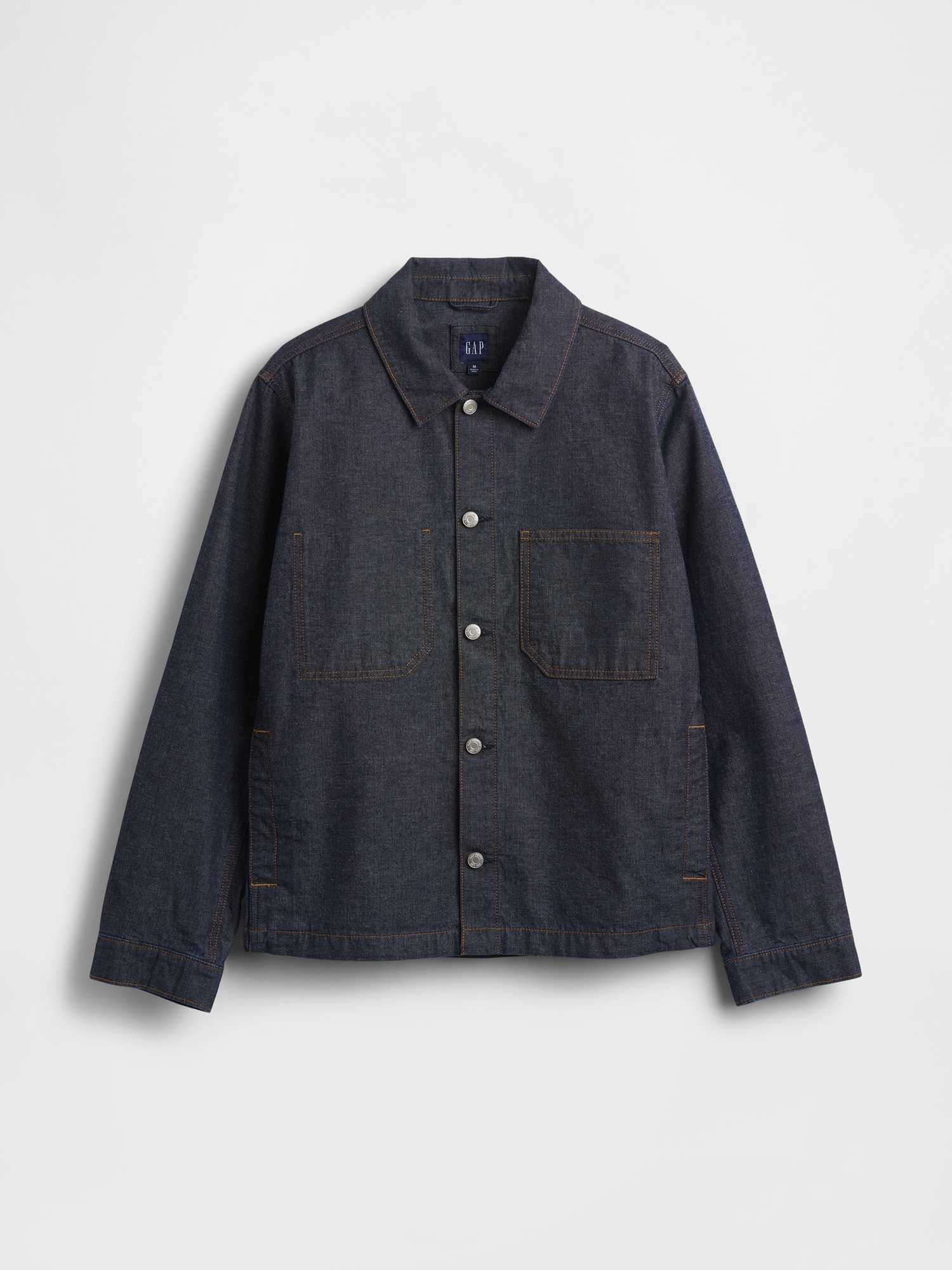 Canvas Denim Relaxed Shirt Jacket