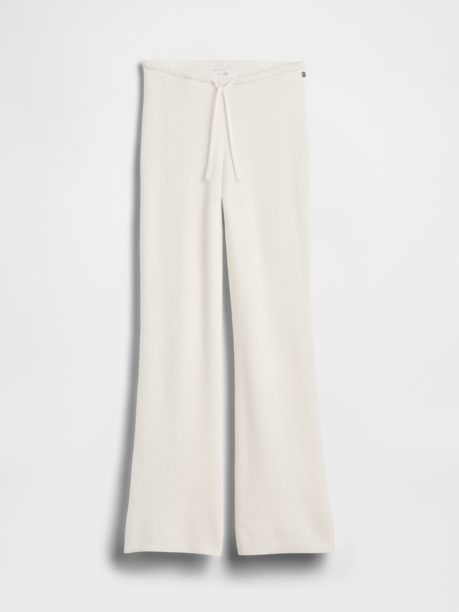 Женские ботинки Gap × Summer Fridays CashSoft Waffle Boot Pants, цвет: Слоновая кость бежевый — фото 7