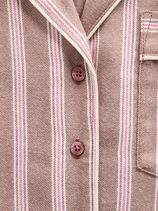 Image number 5 showing, Gap × Summer Fridays Relaxed Flannel Stripe PJ Shirt