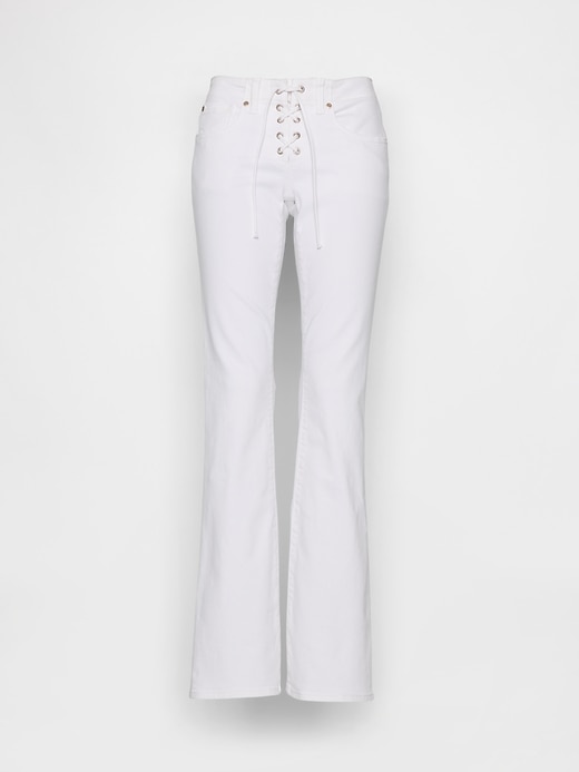 Image number 5 showing, Low Rise Long & Lean Lace-Up Jeans