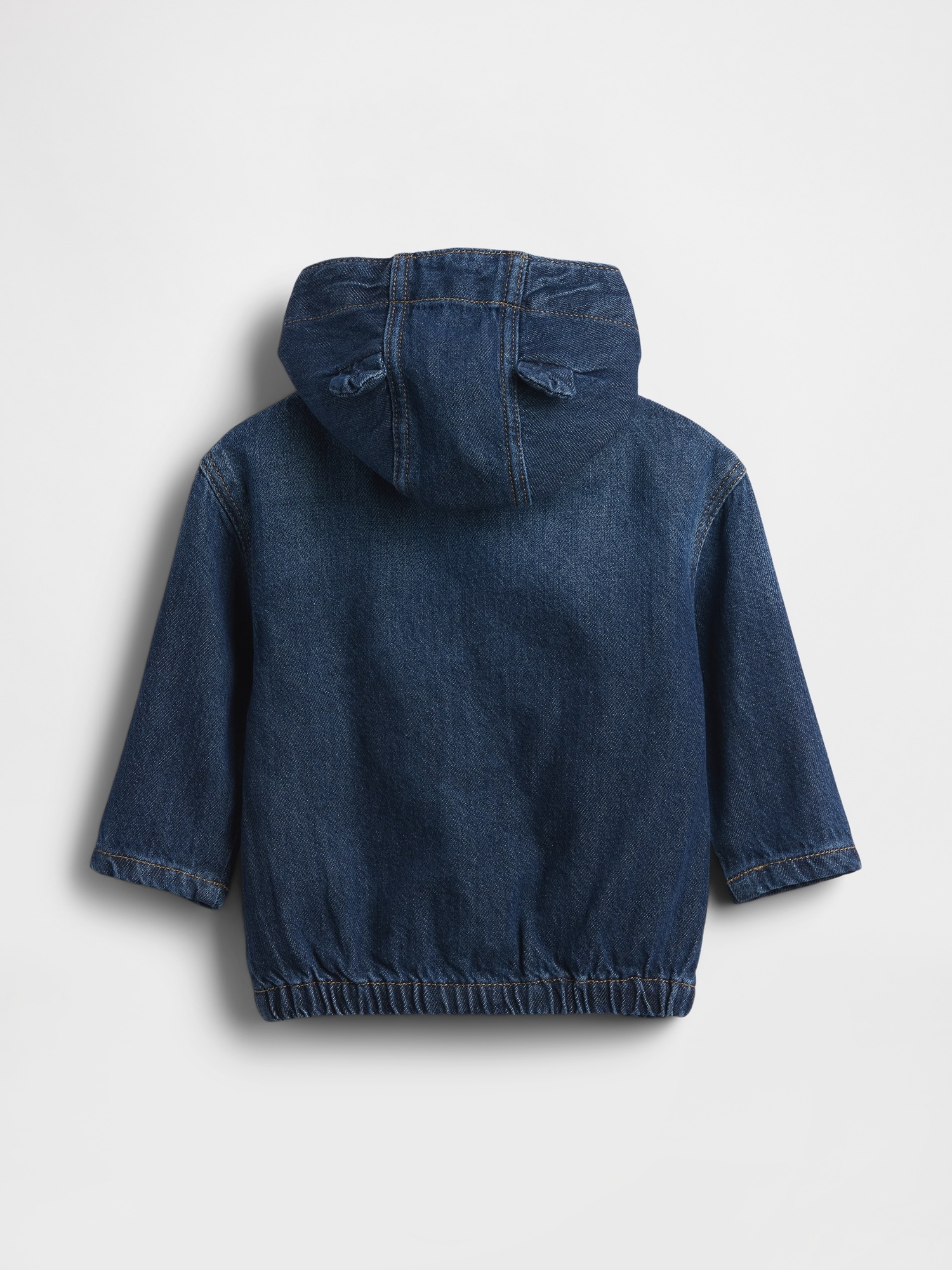 Детские куртки Gap Baby UltraSoft Denim Hooded Jacket — фото 2