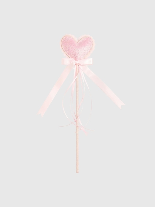Image number 1 showing, Sweet Wink Scalloped Glitter Heart Wand