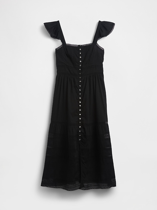 Image number 5 showing, Lace Ruffle Voile Maxi Dress