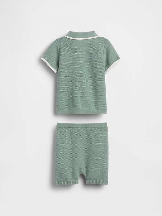 Image number 2 showing, Baby Sweater Polo Outfit Set