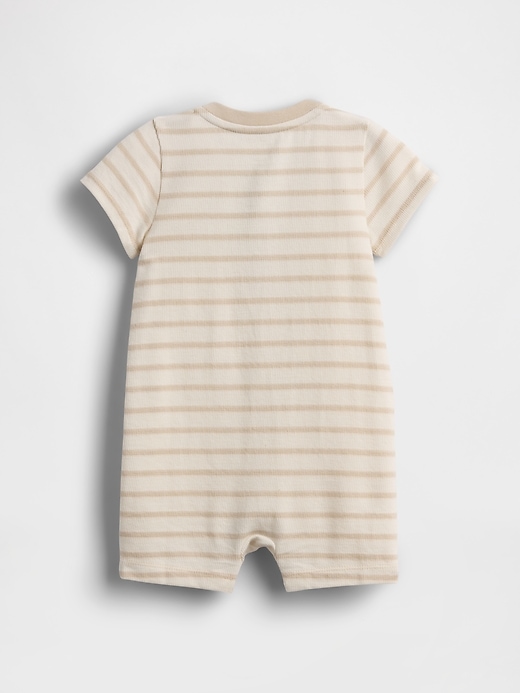 Image number 2 showing, Baby Henley Shorty One-Piece