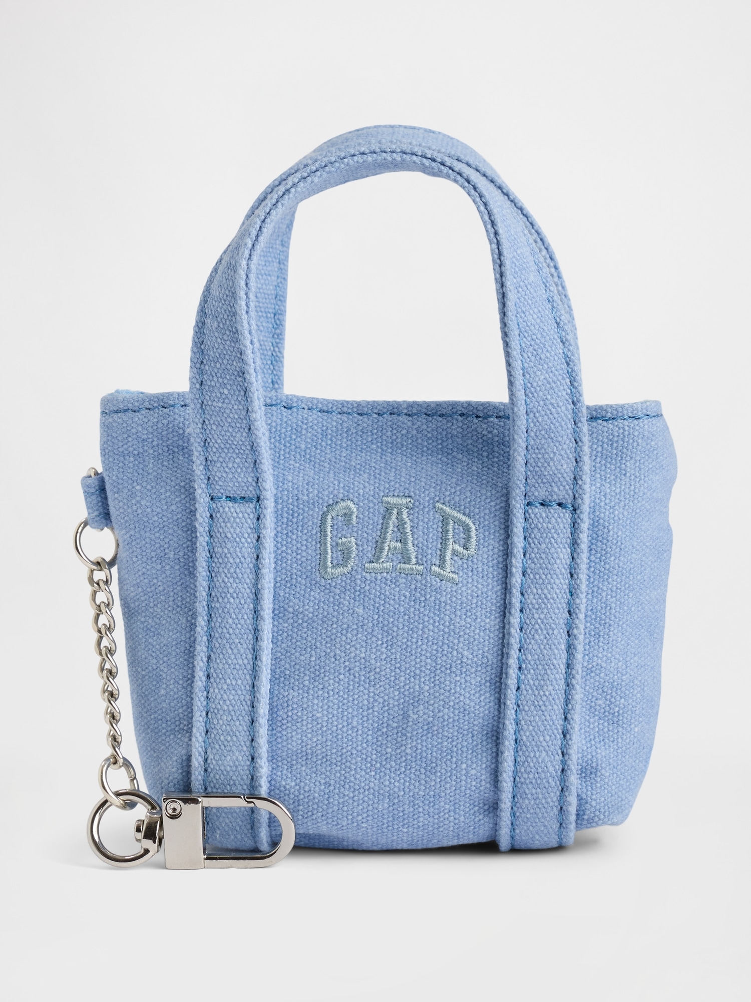 Gap Logo Tote Keychain Charm In Blue