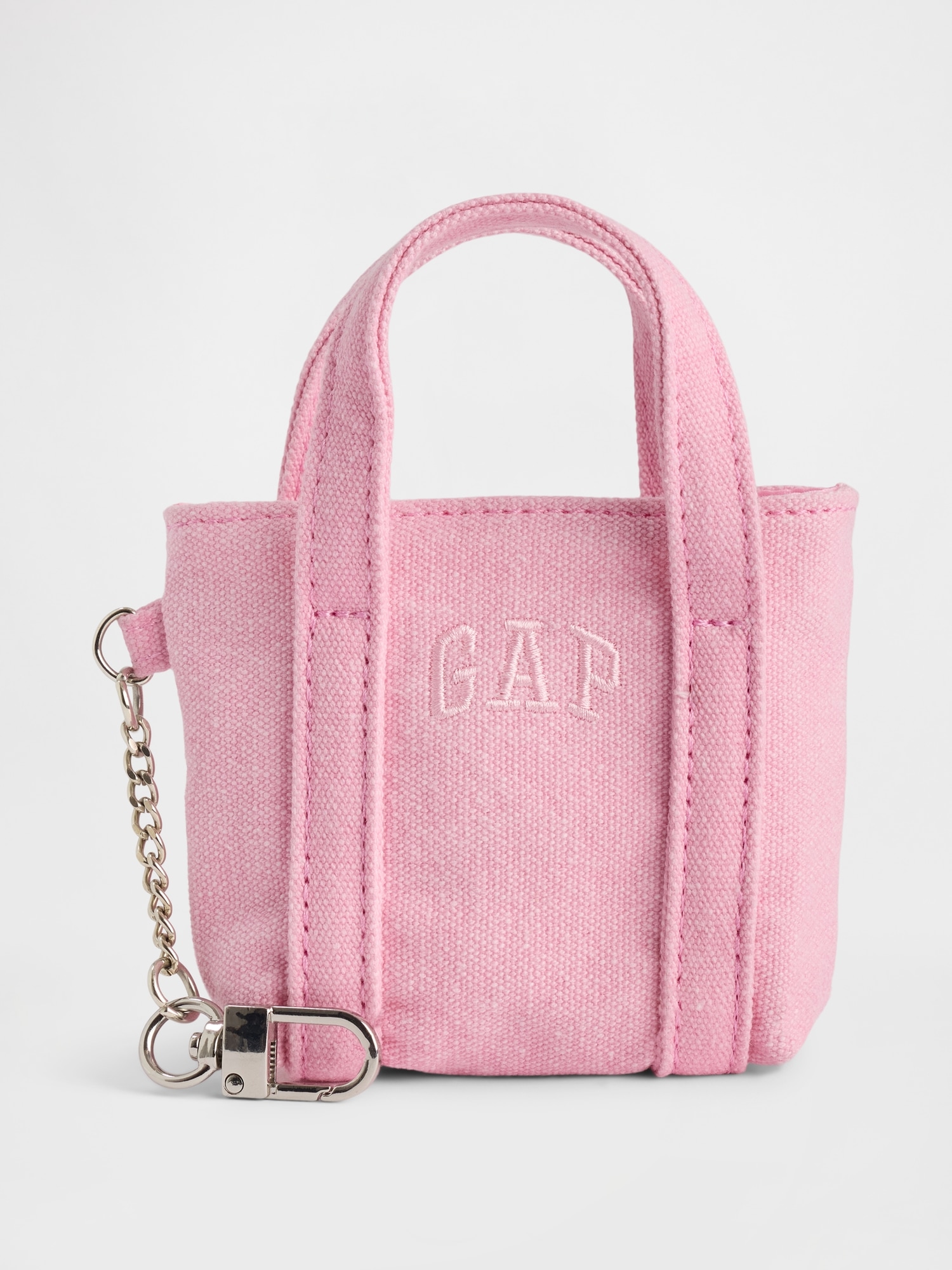 Gap Logo Tote Keychain Charm In Pink