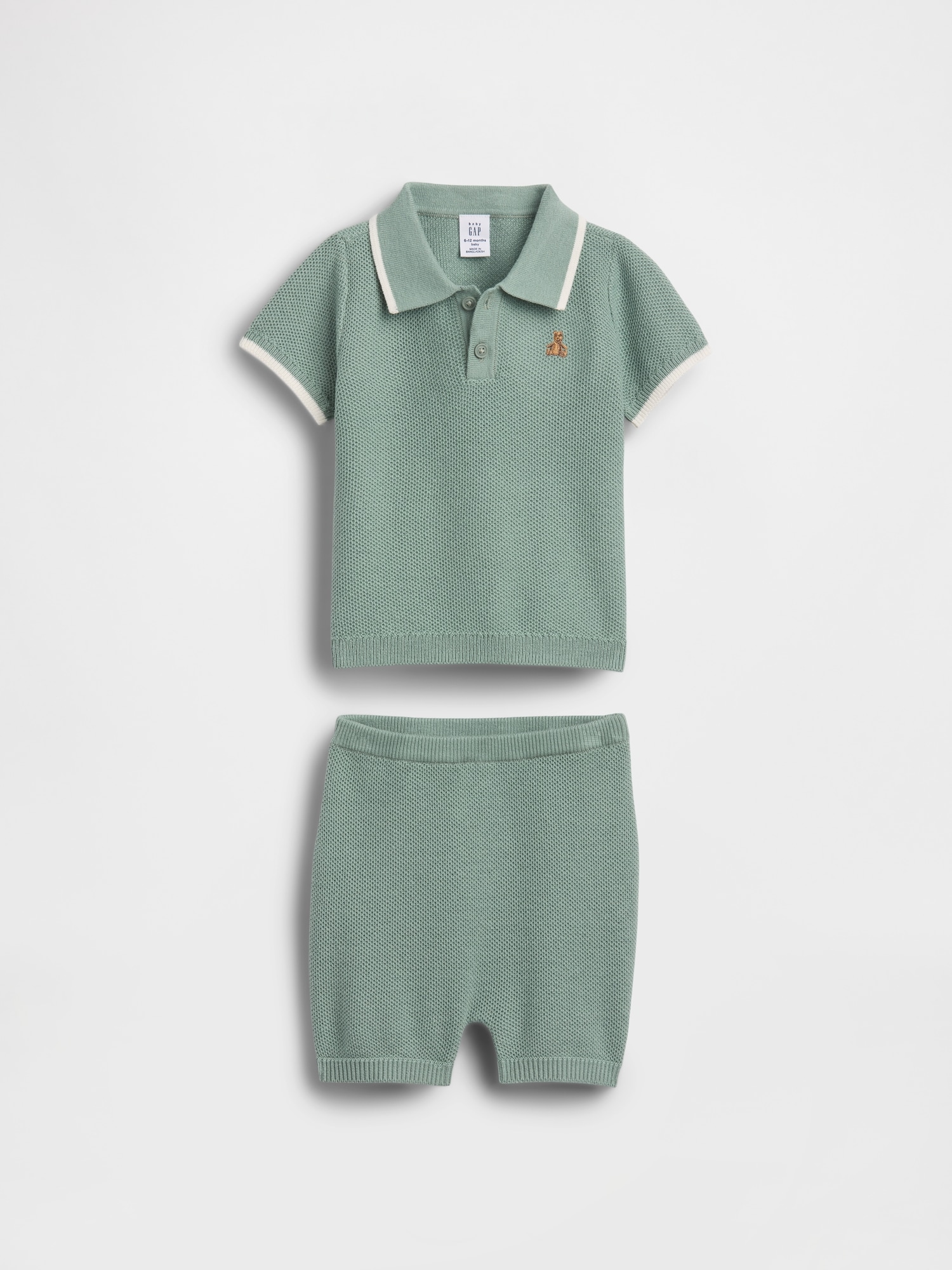 Baby Sweater Polo Outfit Set