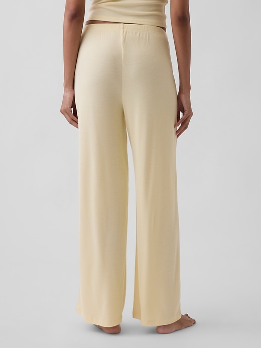 Image number 4 showing, Mini Rib Wide-Leg PJ Pants