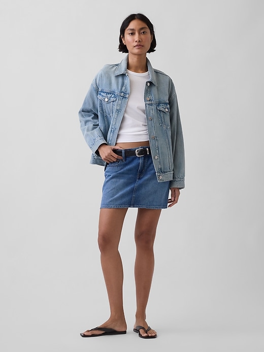 Image number 1 showing, Denim Mini Skirt