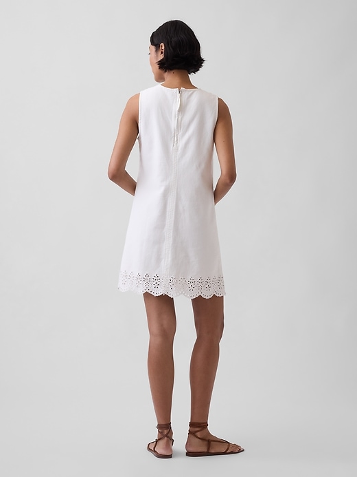 Image number 2 showing, Eyelet Hem Mini Shift Dress