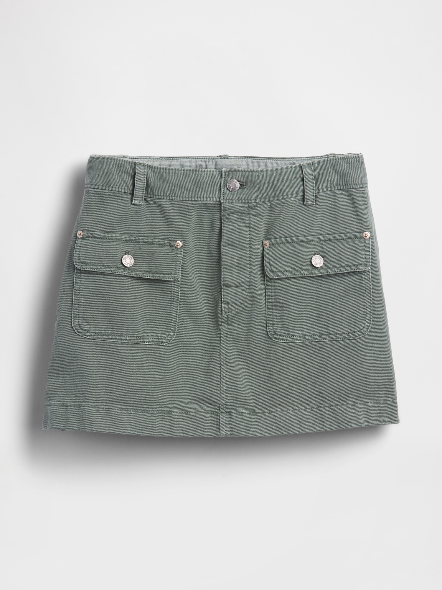 Mid Rise Cargo Mini Skort